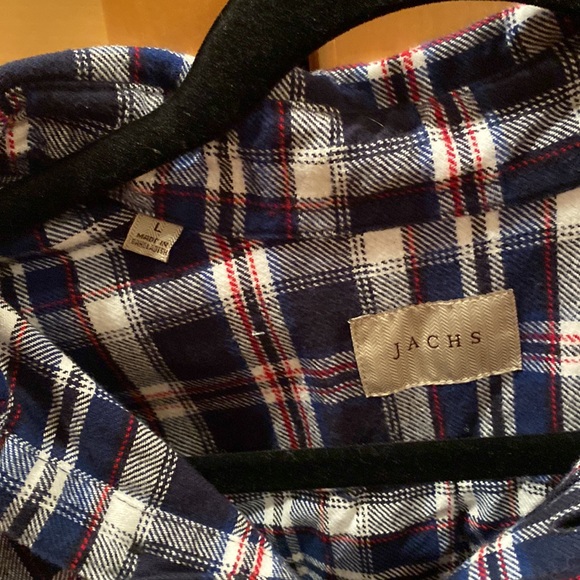 JACHS New York Brawny Checkered Cotton Flannel Shirt Men’s Large - Picture 3 of 5
